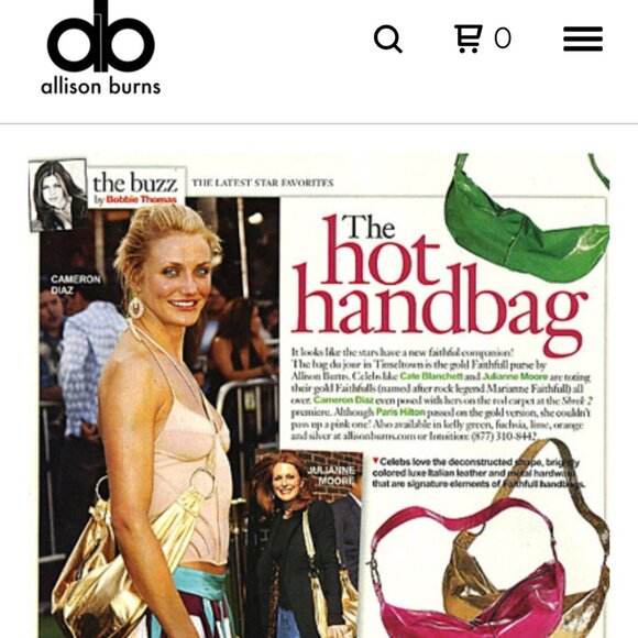 Allison Burns Red Leather Clutch Purse. Never Used! - Picture 7 of 8